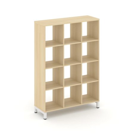 Каркас стеллажа 4 яруса SN.KS-430 (1121х400х1615) (Акация Лорка/Металл Белый)