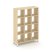 Каркас стеллажа 4 яруса SN.KS-430 (1121х400х1615) (Антрацит/Тиквуд Светлый/Металл Антрацит)