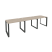 Рабочая станция на О-образном м/к Onix O.MO-RS-3.1.7 2940x720x750 (Тиквуд Темный/Белый Металл)
