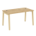 Стол руководителя на деревянных опорах Onix Wood Direct OW.SRR-3.8 1380x800x750 (Тиквуд Темный/Дуб Светлый)