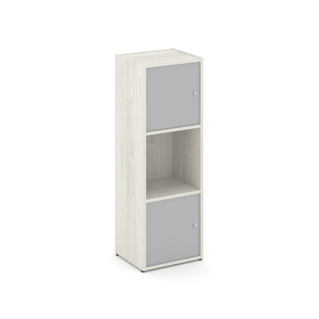 Стеллаж Locker Plus LK.K-001 408x350x1203 (Дуб Наварра | Серый)