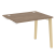 Стол-приставка к опорным элементам на деревянных опорах Onix Wood OW.SPR-1.8 980x800x750 (Тиквуд Светлый/Дуб Темный)