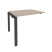Наборный элемент рабочей станции на П-образном м/к Onix O.MP-1.NRS-1.8 980x800x750 (Тиквуд Темный/Белый Металл)