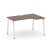 Стол рабочий эргономичный SN-6A.SPA-011(R) (1380х700/980х750) (Тиквуд Светлый/Металл Антрацит)