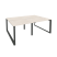Рабочая станция на О-образном м/к Onix O.MO-D.RS-4.1.7 1960x1475x750 (Тиквуд Темный/Белый Металл)
