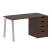 Стол письменный VR.SP-3-138.4.A 1380x720x750 (Серый/Белый Металл)