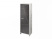 Шкаф для документов узкий Festus FI-571.G 600x460x1861 (Хромикс Белый/Камень Пьетра Гриджиа черный)