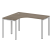 Стол криволинейный левый Metal System Style БП.СА-3 Л 1400x1200x750 (Дуб Наварра/Серый металл)