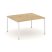 Стол переговорный SN-4P.SPRG-032.3 (1180х1180х750) (Тиквуд Светлый/Металл Антрацит)