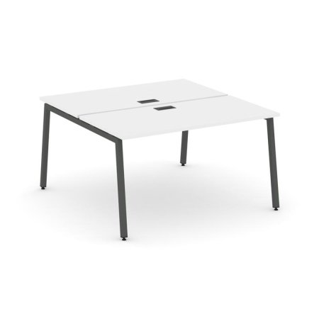 Рабочая станция 2-х сторонняя SN-4A.DRS-001 (980х1232х750) (Белый/Металл Антрацит)