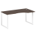 Стол криволинейный левый Metal System Style БО.СА-1 Пр 1600x900x750 (Дуб Наварра/Серый металл)