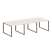 Переговорный стол 3 столешницы Metal System Style БО.ПРГ-3.1 3000x1235x750 (Дуб Наварра/Серый металл)