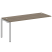 Проходной наборный элемент рабочей станции Metal System Style БП.ПРС-СП-1.5 1800x720x750 (Дуб Наварра/Серый металл)