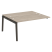 Наборный элемент рабочей станции на деревянных опорах Onix Wood OW.2.NRS-4.7 1580x1475x750 (Тиквуд Светлый/Дуб Темный)