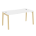 Стол руководителя на деревянных опорах Onix Wood Direct OW.SRR-4.8 1580x800x750 (Тиквуд Темный/Дуб Светлый)
