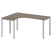 Стол криволинейный левый Metal System Style БП.СА-4 Л 1600x1200x750 (Дуб Наварра/Серый металл)