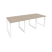 Стол переговорный Onix O.MO-PRG-3.0 2340x980x750 (Тиквуд Темный/Белый Металл)