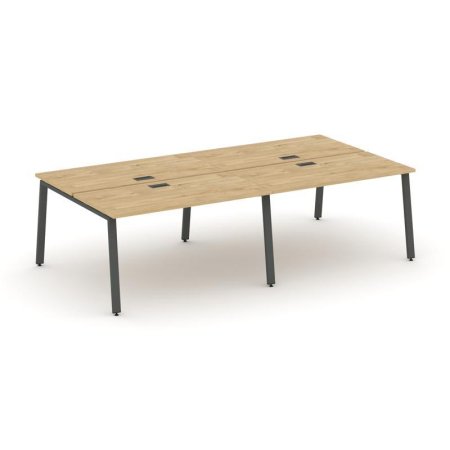Рабочая станция 2-х сторонняя SN-6A.DRS-031 (1960х1232х750) (Тиквуд Светлый/Металл Антрацит)