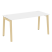 Стол рабочий на деревянных опорах Onix Wood OW.SP-4.7 1580x720x750 (Тиквуд Светлый/Дуб Темный)