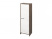 Шкаф для документов узкий Festus FB-571.G 600x460x1861 (Хромикс Белый/Камень Пьетра Гриджиа черный)