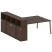Рабочая станция с шкафом-купе на А-образном м/к Metal System Style БА.РС-СШК-4.5 Т 2210x2332x1098 (Дуб наварра/Серый металл)