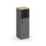 Шкаф средний узкий SN.STU-202(R) (400х400х1203) (Антрацит/Тиквуд Светлый/Прозрачный)