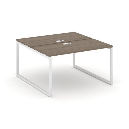 Рабочая станция 2-х сторонняя SN-4O.DRS-001 (980х1232х750) (Вяз Благородный/Металл Белый)