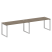 Рабочая станция Metal System Style БО.СМ-2.4 3200x720x750 (Дуб Наварра/Серый металл)