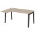 Стол эргономичный левый на деревянных опорах Onix Wood OW.SA-4L 1580x1180x750 (Тиквуд Светлый/Дуб Темный)