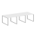 Переговорный стол 3 столешницы Metal System Style БО.ПРГ-3.1 3000x1235x750 (Дуб Наварра/Серый металл)