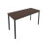 Стол письменный на металлокаркасе Slim С.СП-5.1 1380x600x750 (Серый/Антрацит металл)