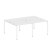 Рабочая станция на 4 раб. места Metal System Style БП.СМ-4.1 2000x1475x750 (Дуб Наварра/Серый металл)