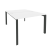 Рабочая станция на П-образном м/к Onix O.MP-D.RS-2.2.8 1180x1635x750 (Тиквуд Темный/Белый Металл)