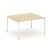 Стол переговорный SN-4P.SPRG-032.3 (1180х1180х750) (Тиквуд Светлый/Металл Антрацит)