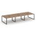 Рабочая станция 2-х сторонняя SN-6O.DRS-061 (2940х1232х750) (Тиквуд Светлый/Металл Антрацит)