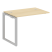 Проходной наборный элемент рабочей станции Metal System Style БО.ПРС-СП-1.1 1000x720x750 (Дуб Наварра/Серый металл)