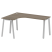 Стол криволинейный левый Metal System Style БА.СА-4 Л 1600x1200x750 (Дуб Наварра/Серый металл)