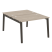 Рабочая станция на деревянных опорах Onix Wood OW.D.RS-2.2.8 1180x1635x750 (Тиквуд Светлый/Дуб Темный)