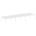 Рабочая станция на 6 рабочих места на А-образном м/к Metal System Style БА.СМ-6.4 4800x1475x750 (Дуб наварра/Серый металл)
