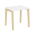 Стол рабочий на деревянных опорах Onix Wood OW.SP-0.7 780x720x750 (Тиквуд Светлый/Дуб Темный)