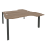 Рабочая станция на П-образном м/к Onix O.MP-D.SA-1 1580x1995x750 (Тиквуд Темный/Белый Металл)
