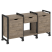Тумба на колесных опорах наборная VR.L-TN-7.K 1440x460x767 (Тиквуд Темный/Белый металл)