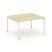 Стол переговорный SN-5P.SPRG-032 (1180х1180х750) (Тиквуд Светлый/Металл Антрацит)