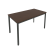 Стол письменный на металлокаркасе Slim С.СП-5 1380x720x750 (Серый/Антрацит металл)