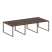 Рабочая станция Metal System Style БО.СМ-6.1 3000x1475x750 (Дуб Наварра/Серый металл)