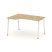 Стол рабочий эргономичный SN-4A.SPA-001(L) (1380х600/980х750) (Тиквуд Светлый/Металл Антрацит)