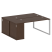 Рабочая станция с шкафом-купе на О-образном м/к Metal System Style БО.РС-СШК-1.3 Т 1810x1475x750 (Дуб наварра/Серый металл)