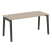 Стол рабочий на деревянных опорах Onix Wood OW.SP-4.7 1580x720x750 (Тиквуд Светлый/Дуб Темный)