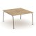 Рабочая станция 2 места ES.D.RS-2.3-LK (1380х1500х750) (Тиквуд Светлый/Металл Латте)