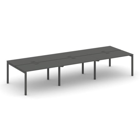 Рабочая станция 2-х сторонняя SN-5P.DRS-061 (2940х1232х750) (Антрацит/Металл Антрацит)
